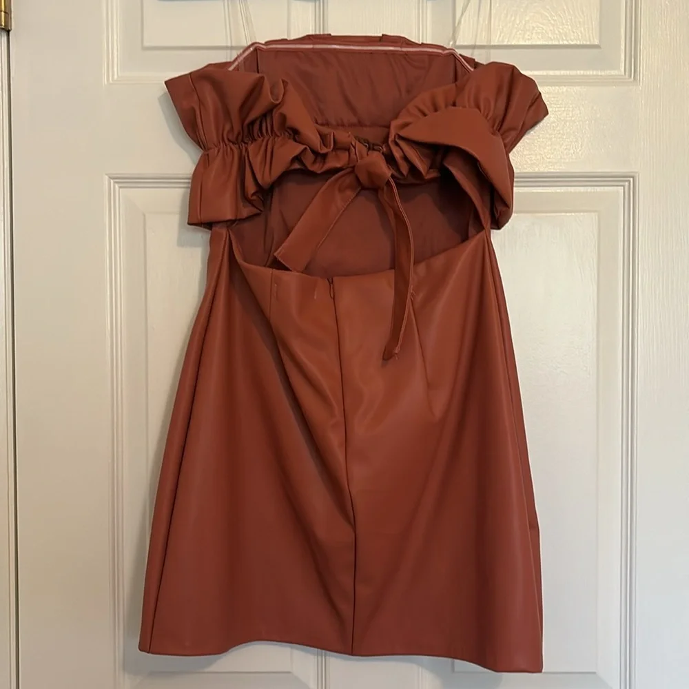 Rust Mini Dress - Picture 2 of 8